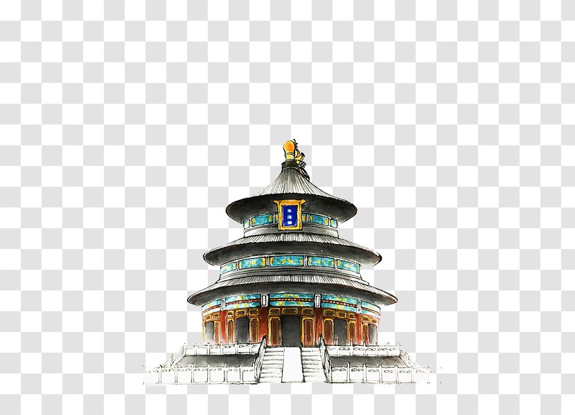 Temple Of Heaven Download Illustration - Place Worship - Building The Transparent PNG