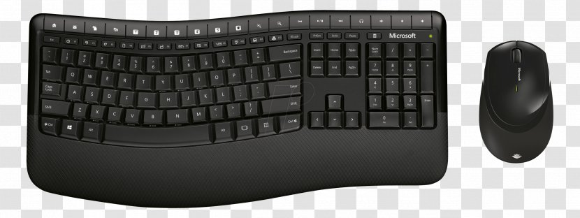 Computer Keyboard Mouse Wireless Microsoft - Usb Transparent PNG