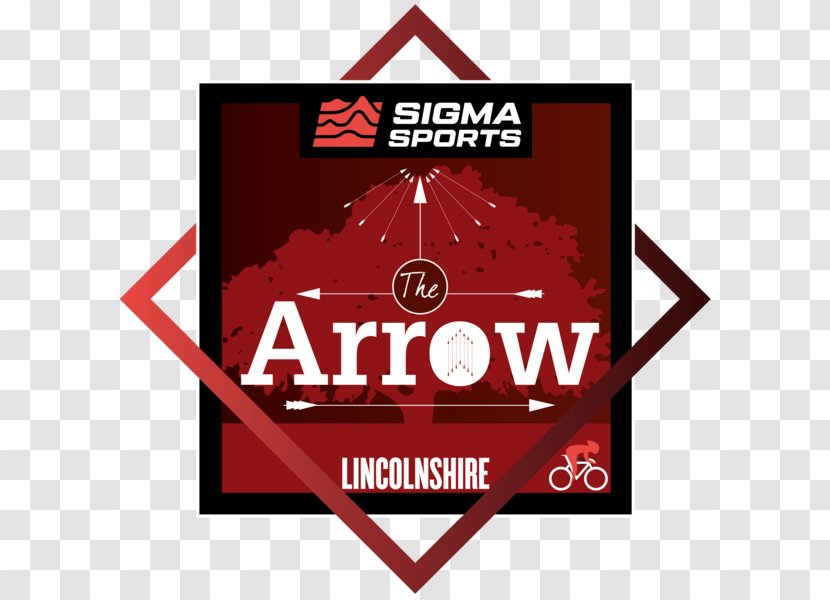 Sigma Sports The Arrow Sportive Cyclosportive Cycling Negative Space - Red - Uphill Slope Transparent PNG