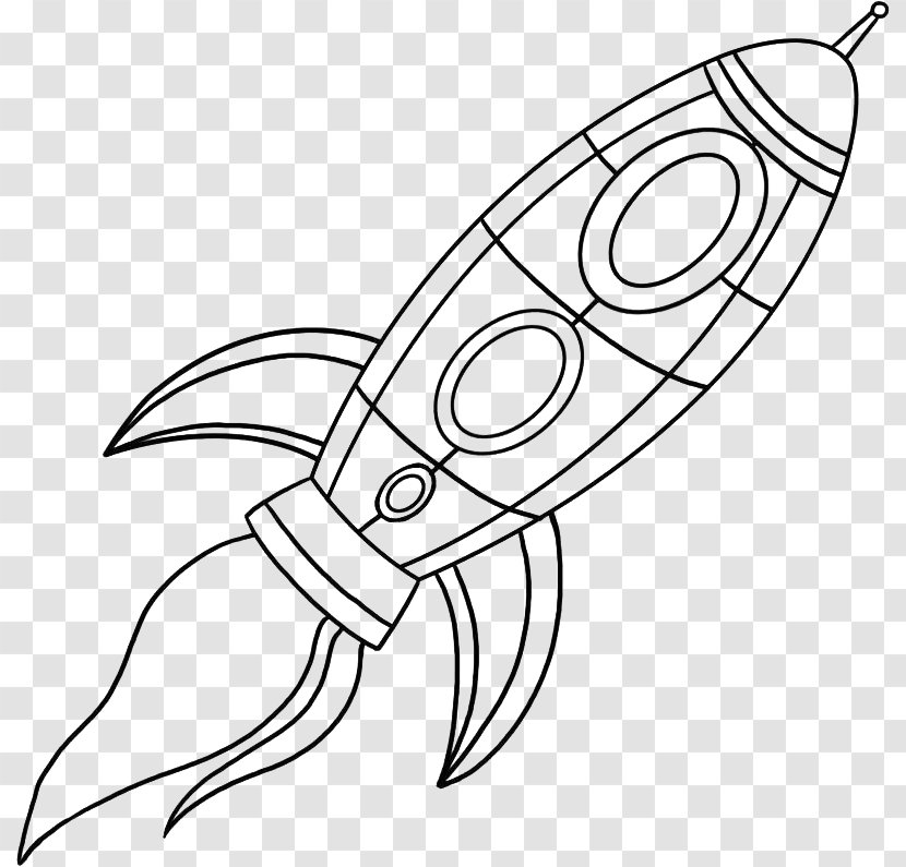 SpaceShipOne Spacecraft Drawing Coloring Book Cartoon - White - Space Rocket Transparent PNG
