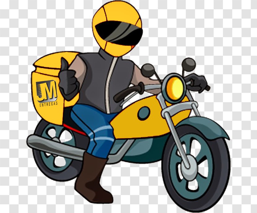 Motorcycle Courier Delivery Transport Service - Vehicle Transparent PNG