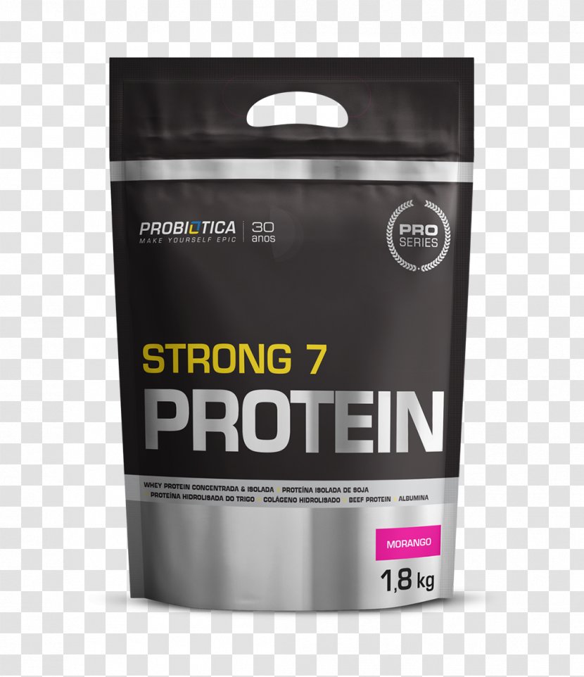 Probiótica Strong 7 Protein Whey Dietary Supplement - Brand - Body Transparent PNG