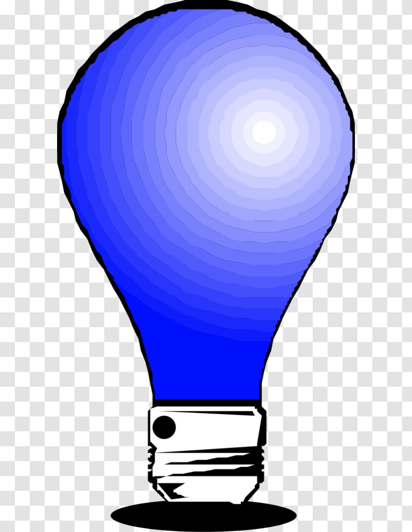 Incandescent Light Bulb Compact Fluorescent Lamp Clip Art - Electric Blue - Image Transparent PNG