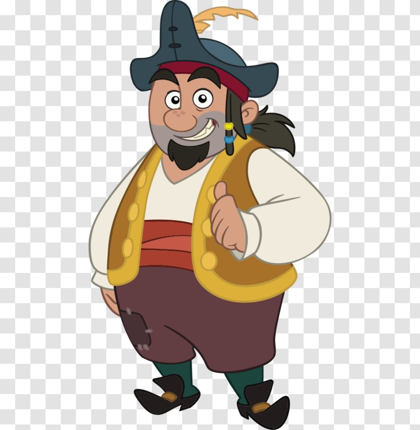 Peeter Paan Smee Character Neverland Piracy - Mascot Transparent PNG