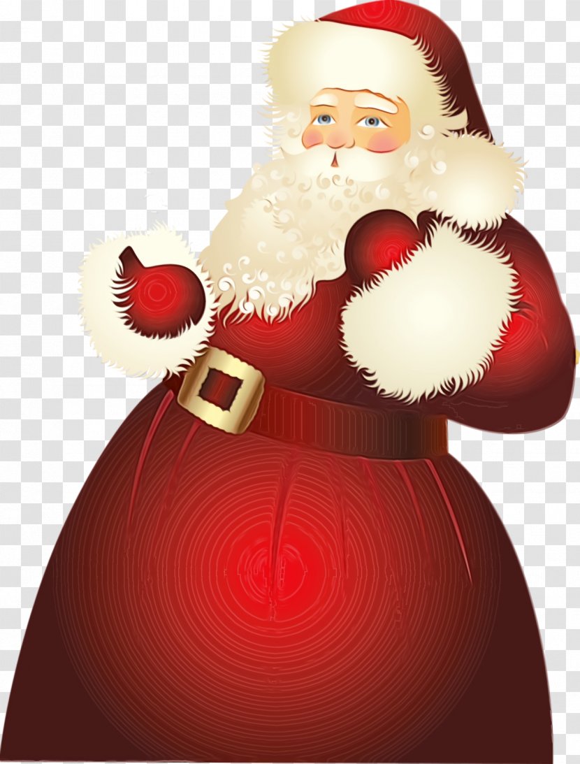 Santa Claus - Paint - Christmas Decoration Ornament Transparent PNG