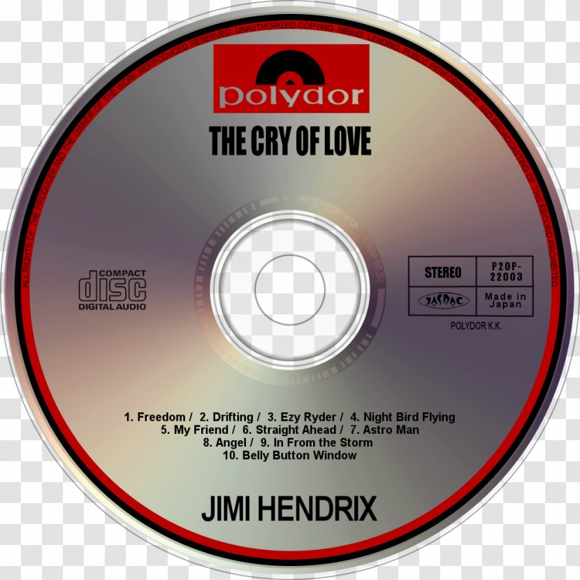 Compact Disc The Cry Of Love War Heroes Blue Wild Angel: Live At Isle Wight - Watercolor - Jimmy Hendrix Transparent PNG