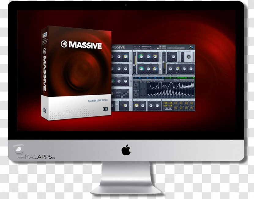 Native Instruments NI Massive Musical Sound Synthesizers Maschine - Heart - Niños Transparent PNG