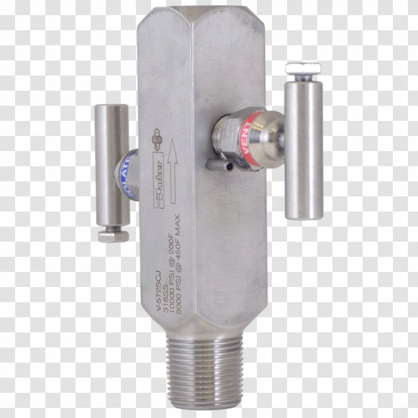 Cylinder Angle - Hardware - OMB Valves Double Block Transparent PNG