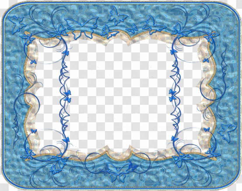 Picture Frames - Dishware - Aqua Transparent PNG