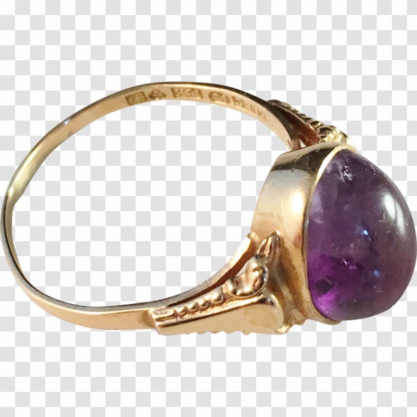 Amethyst Ring Silver Purple Jewellery - Body - Jewelry Transparent PNG