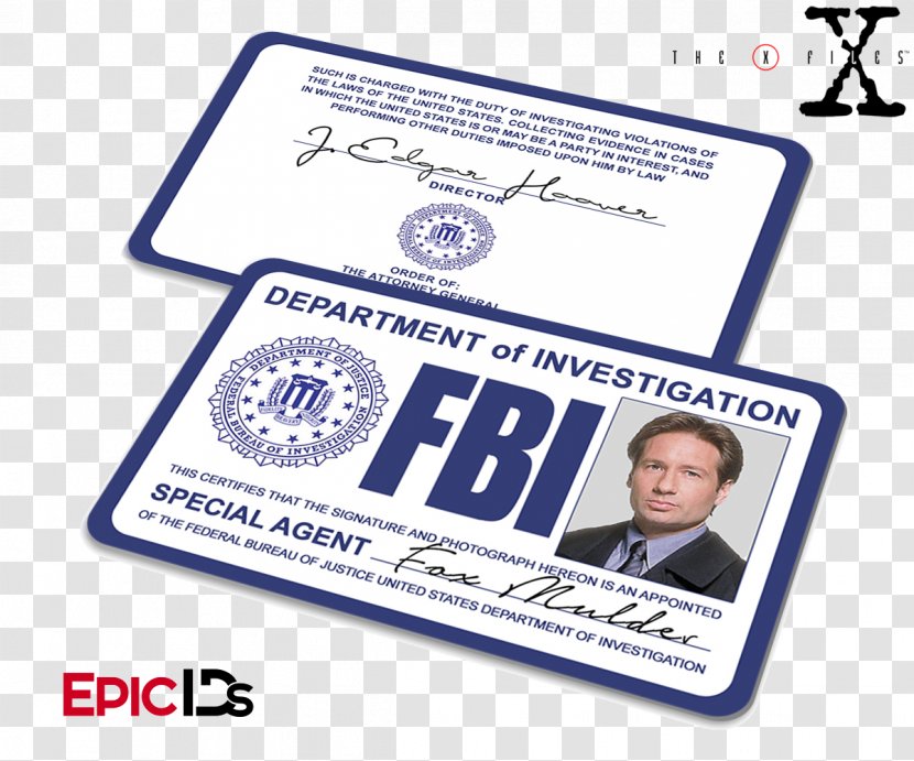 Dale Cooper Special Agent Identity Document Badge Federal Bureau Of Investigation - Brand - Id Card Transparent PNG