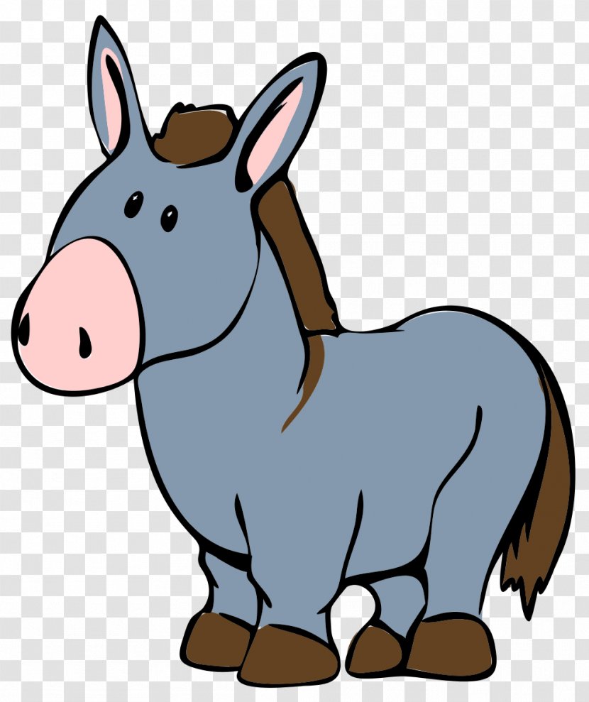 Donkey Cartoon Royalty-free Clip Art - Rein - Cliparts Transparent PNG