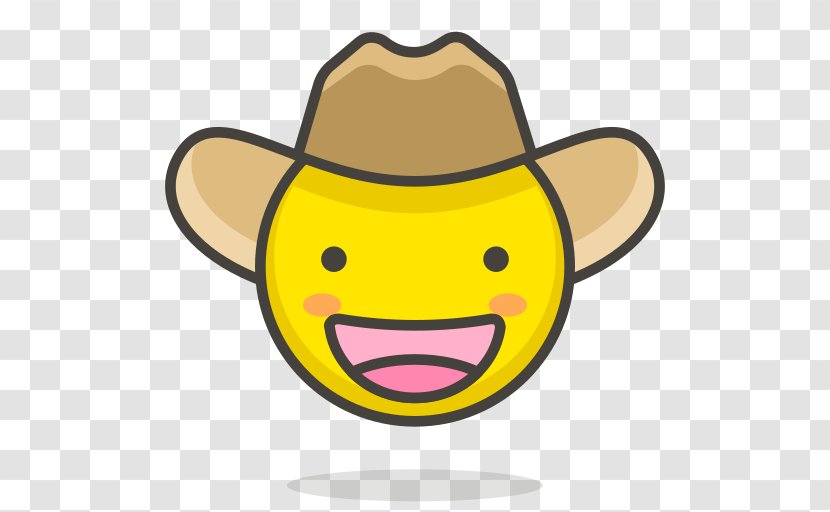 Cowboy Hat Smiley - Wikimedia Commons Transparent PNG