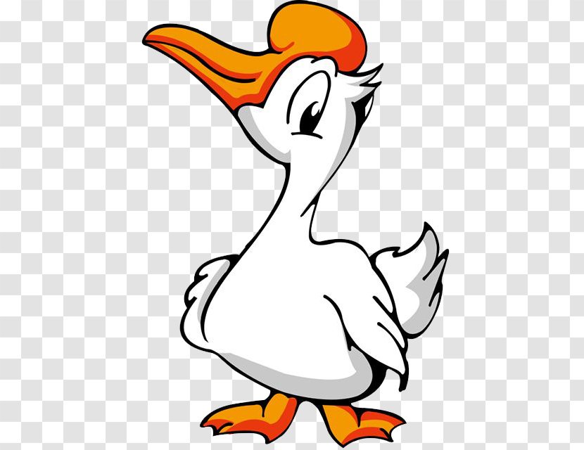Duck Domestic Goose Roast Cartoon - Bird - Will Go To The Transparent PNG