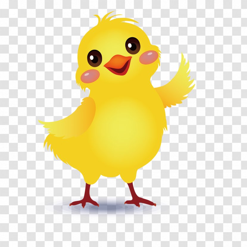 Yellow-hair Chicken Little Yellow - Animation - Vector Cute Transparent PNG