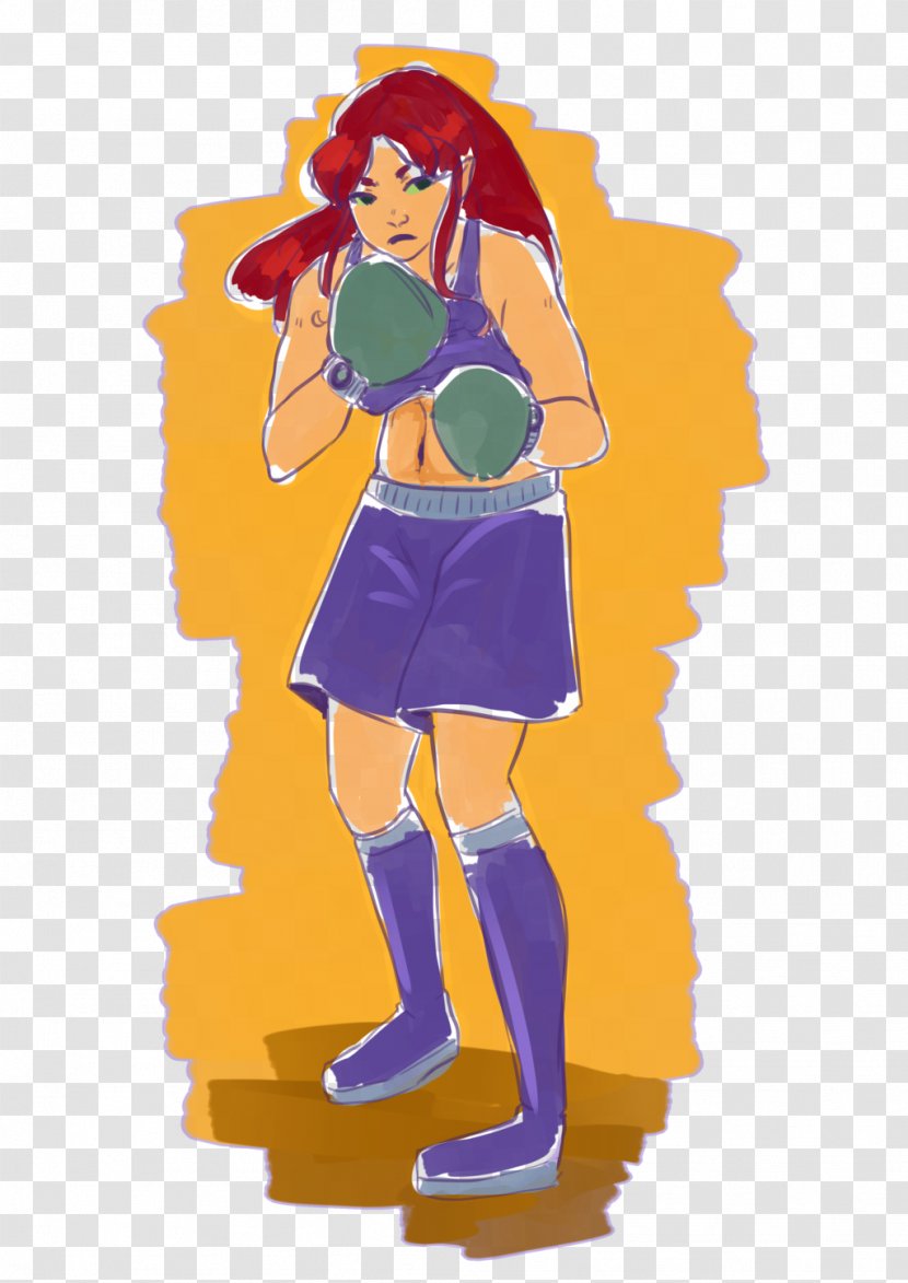 Women's Boxing Starfire Art Drawing - Tree - Teen Titans Transparent PNG