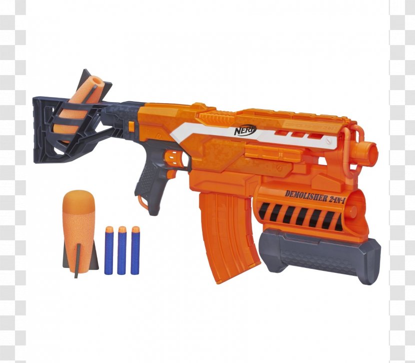 Nerf N-Strike Elite Blaster Toy - Air Gun - Rhino Transparent PNG