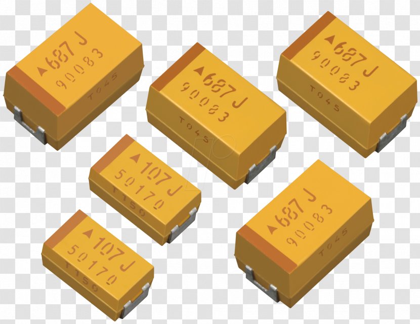 Tantalum Capacitor Electrolytic Surface-mount Technology Transparent PNG