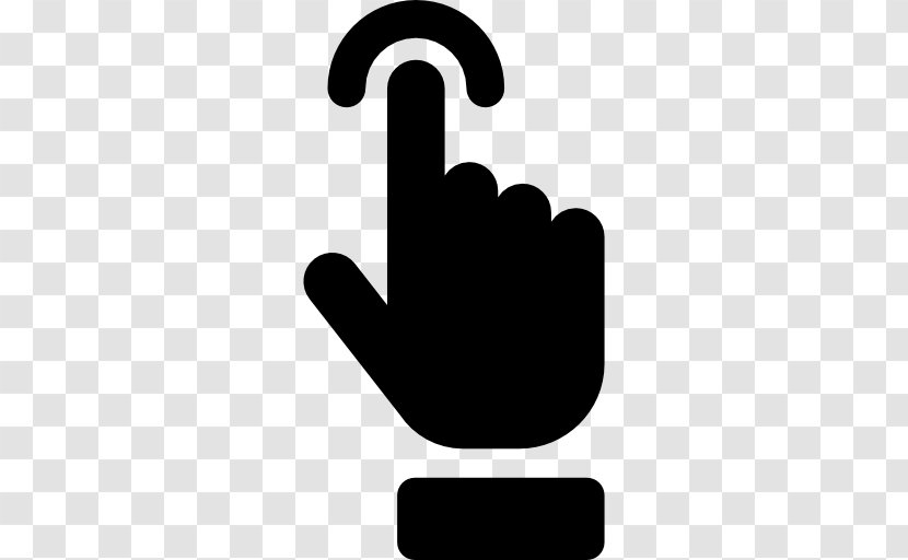 Finger Gesture - Black And White - Hand Transparent PNG