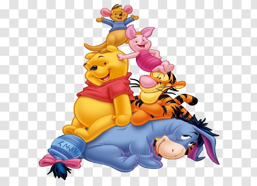 Winnie The Pooh And Friends Eeyore Piglet Tigger - Fictional Character Transparent PNG
