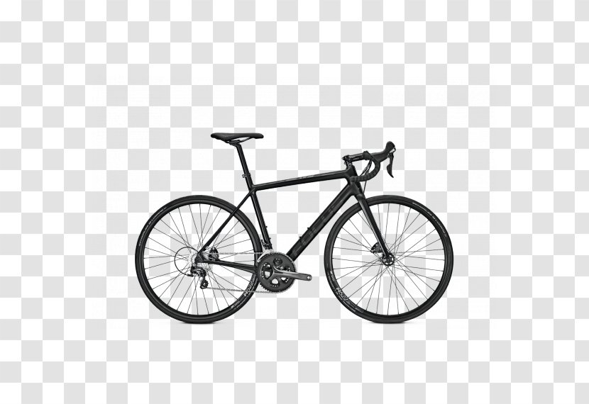 Racing Bicycle Shimano Tiagra Focus Bikes Road - Black And White Transparent PNG