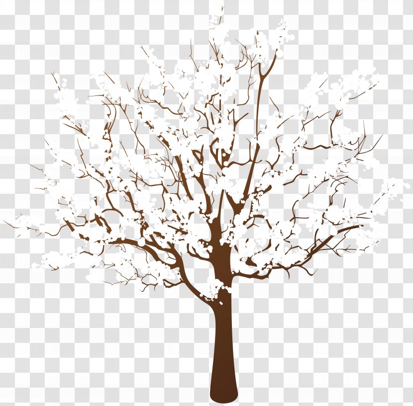 Tree Winter Branch Clip Art - Raster Graphics Transparent PNG