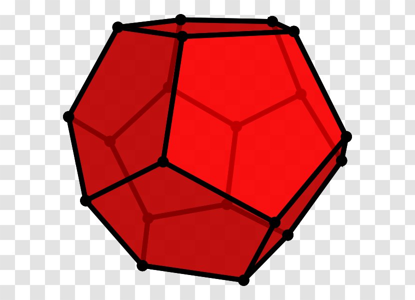 Dodecahedron Schläfli Symbol Pentagon Polyhedron 4-polytope - Red - 600 Transparent PNG