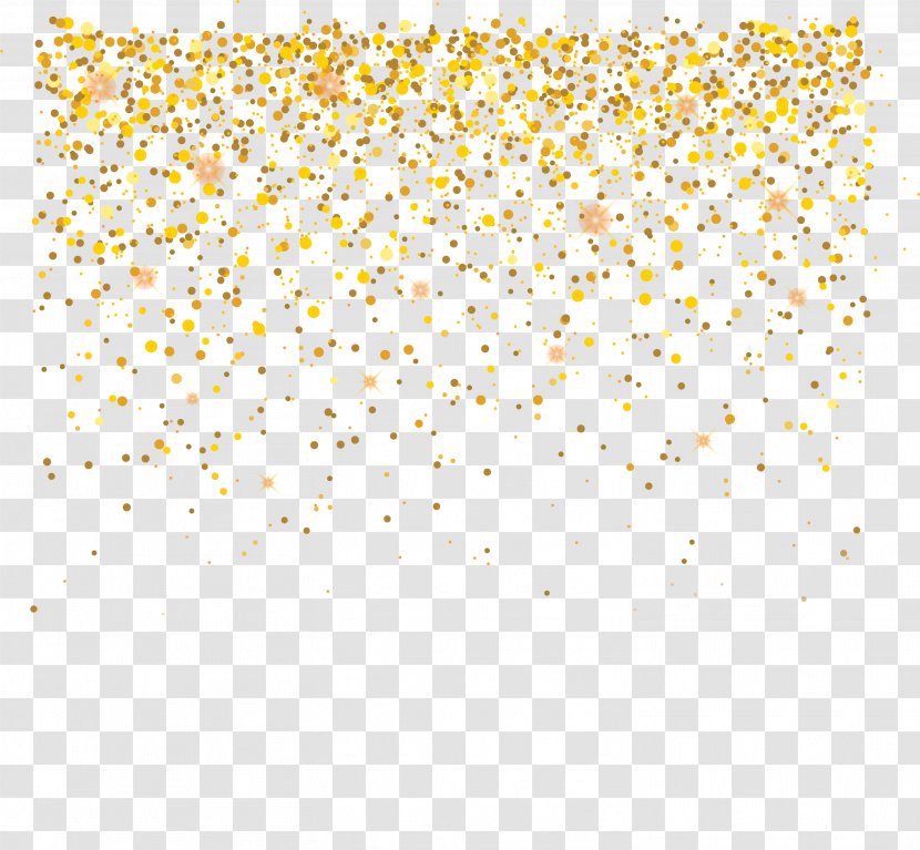 Yellow Pattern - White Point - Gold Circle Decoration Transparent PNG