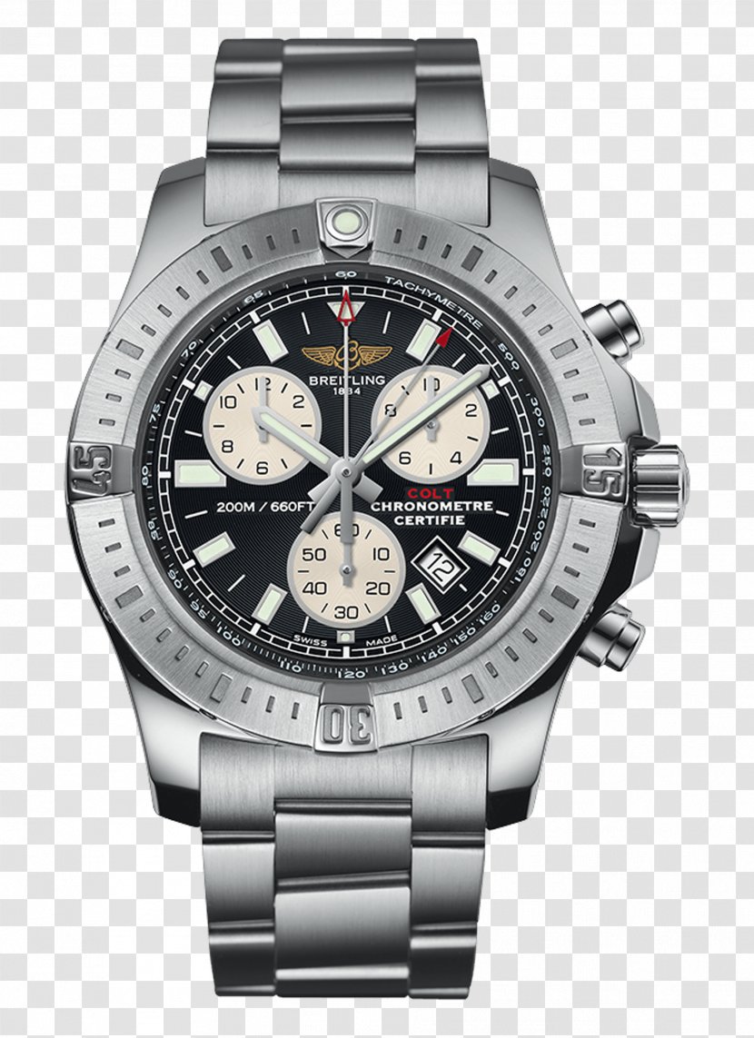 Breitling SA Colt Chronograph Chronometer Watch Transparent PNG