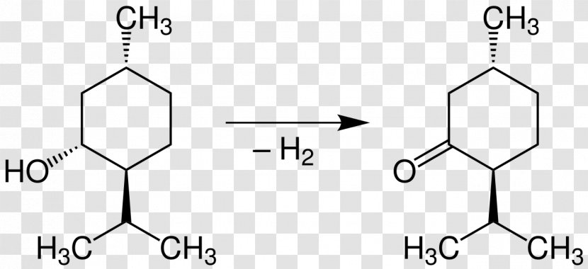 Menthol Menthone Terpene Chemistry Structural Formula - Black - Science Transparent PNG