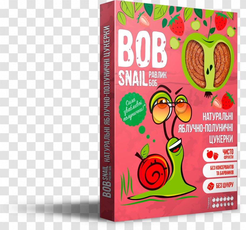 Fruit Pastila Snail Candy Confectionery - Text - Bob Transparent PNG