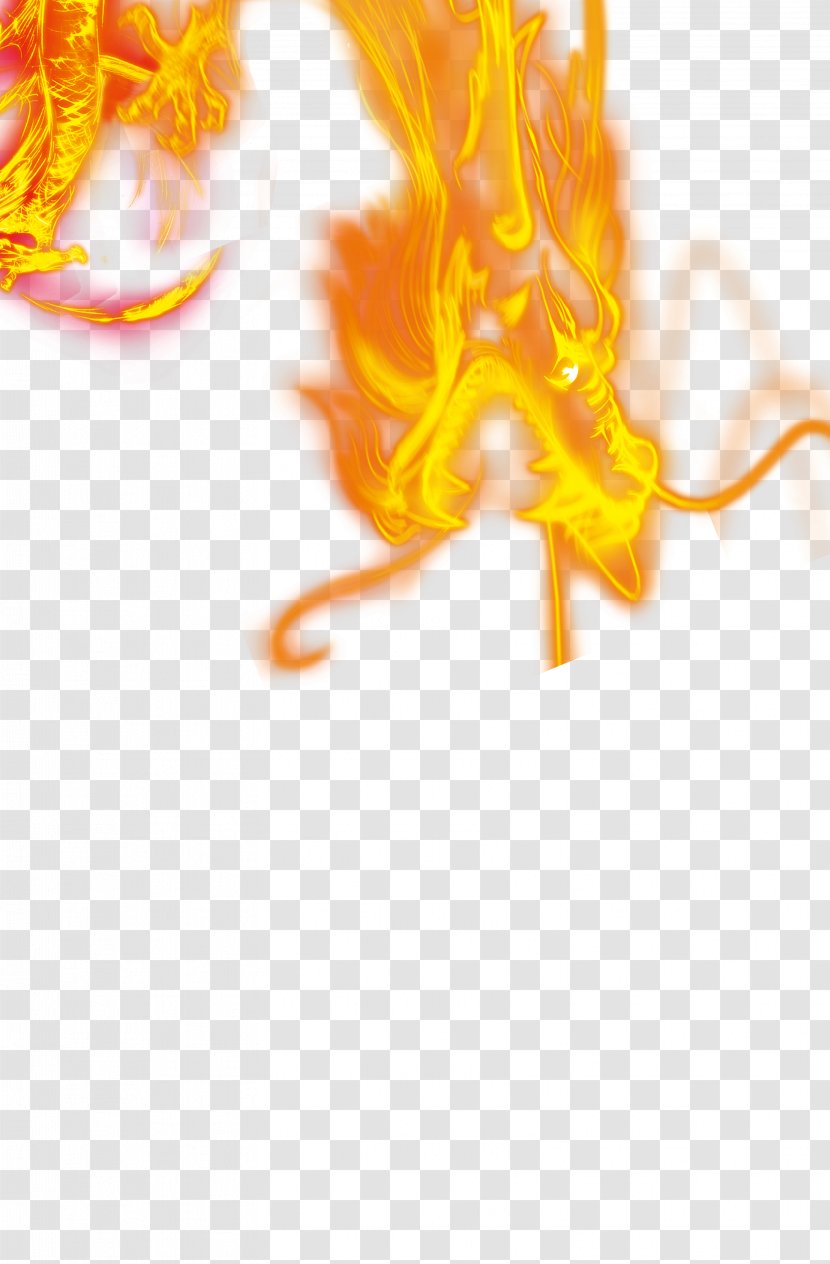 Flame Fire Icon - Dragon Psd Source Material Transparent PNG