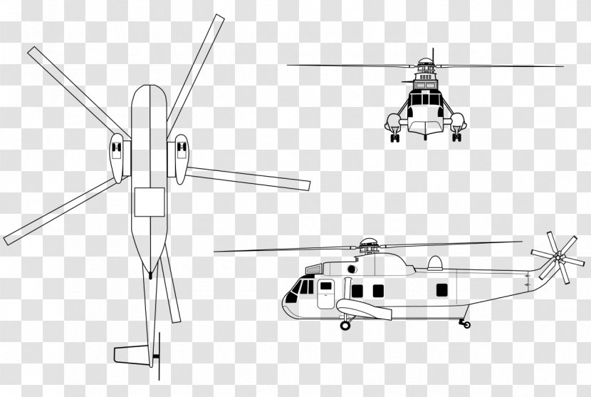 Helicopter Rotor Sikorsky SH-3 Sea King S-61 Westland CH-124 - Radio Controlled Transparent PNG