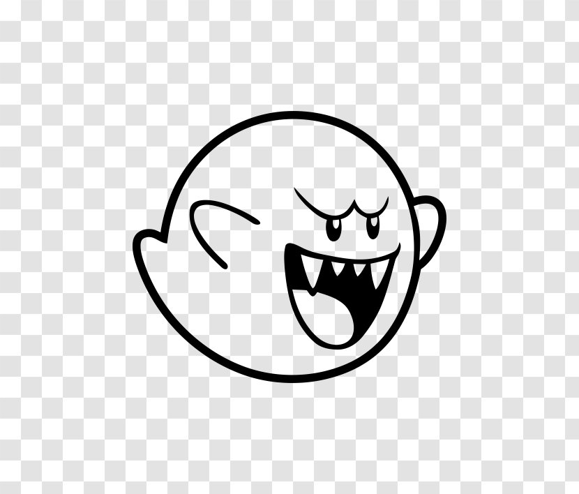 Super Mario Bros. Bowser Boos - Monochrome - Teeth Whitening Transparent PNG