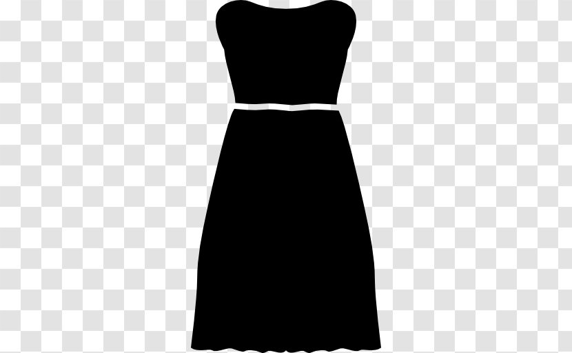 Strapless Dress Little Black Clothing Fashion - Neck - Sewing Needle Transparent PNG
