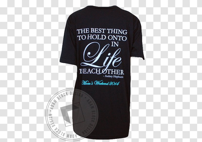 T-shirt Journey Through Life With Heart, Soul And Spirit Logo Sleeve Font - Tshirt - Necktie Blue Tiffany Transparent PNG