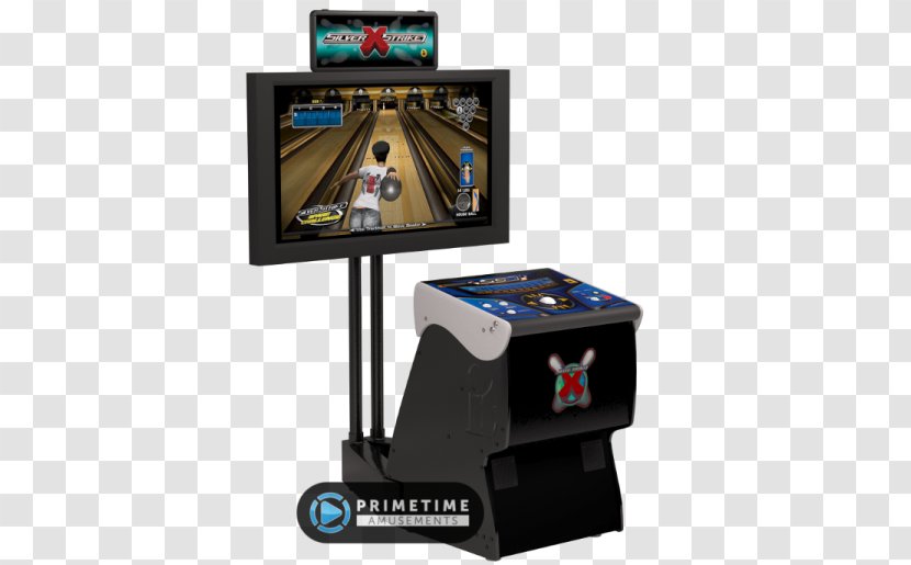 Arcade Cabinet Silver Strike Bowling Golden Tee Fore! Game Video - Pinball - Darts Transparent PNG