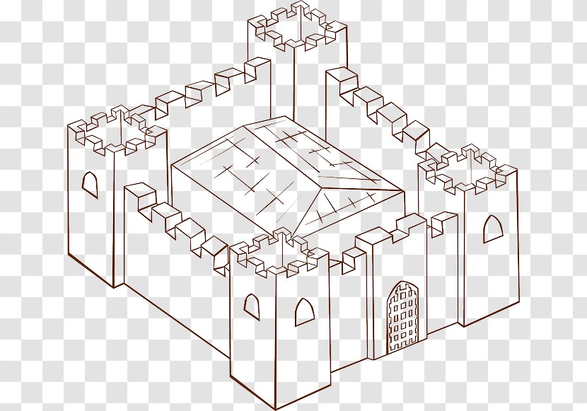 Drawing Cartoon Fortification Clip Art - Structure - Castle Transparent PNG