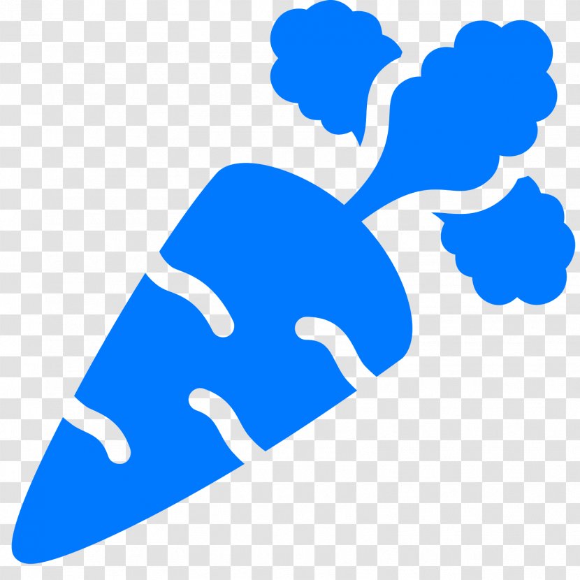 Korean Carrots Icon Design Clip Art - Electric Blue Transparent PNG