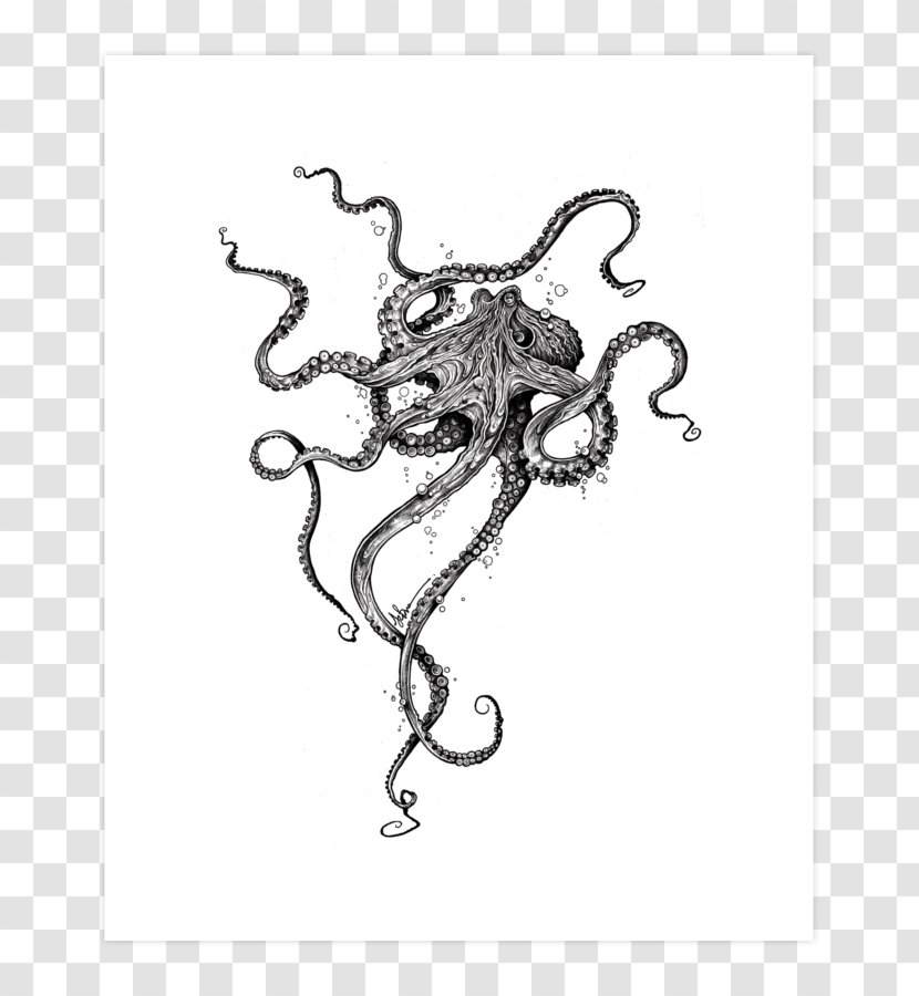 Octopus Mat Bathroom Carpet Curtain - Invertebrate Transparent PNG