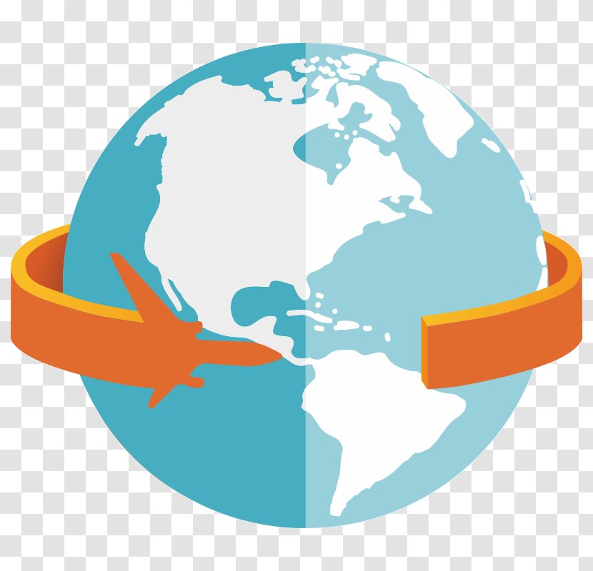Globe World Map - Clock Transparent PNG