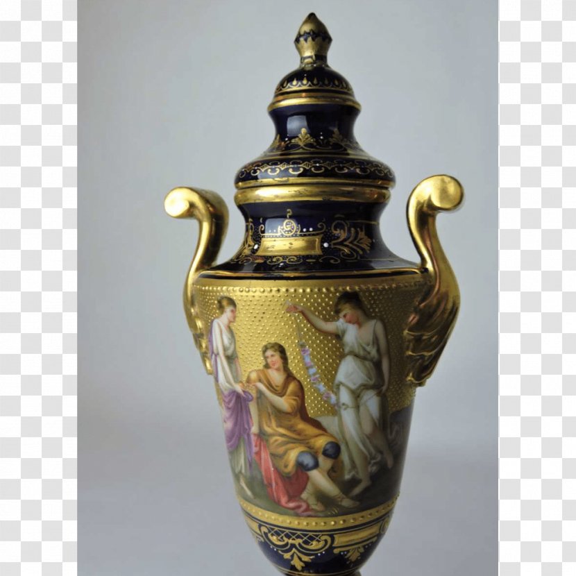 Ceramic Vase 01504 Urn Porcelain - Artifact - Hand Painted Transparent PNG