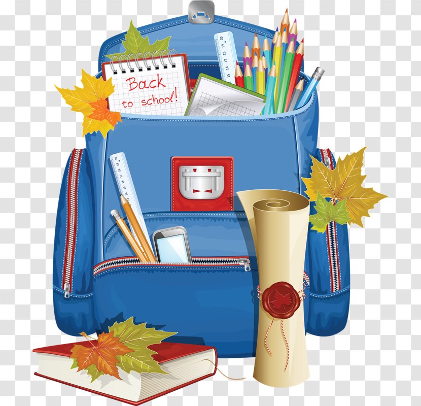School Bag Clip Art - Gift - Cartoon Painted Blue Schoolbag Rest Supplies Transparent PNG
