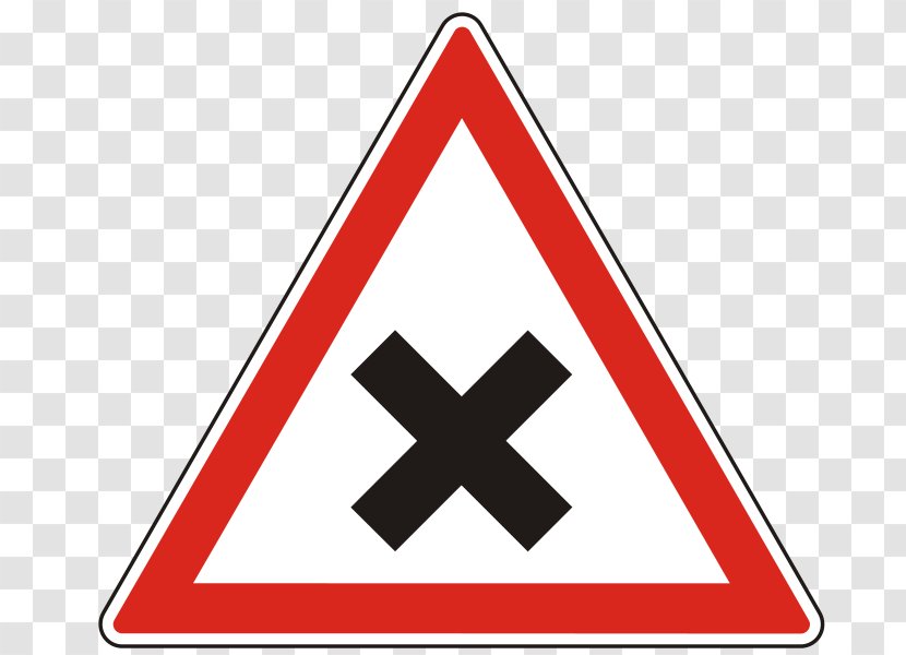 Hazard Symbol Traffic Sign Warning - Red - Highway Signs Transparent PNG