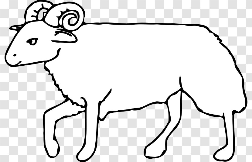 Sheep Coloring Book Dog Clip Art - Frame - Black Goat Transparent PNG