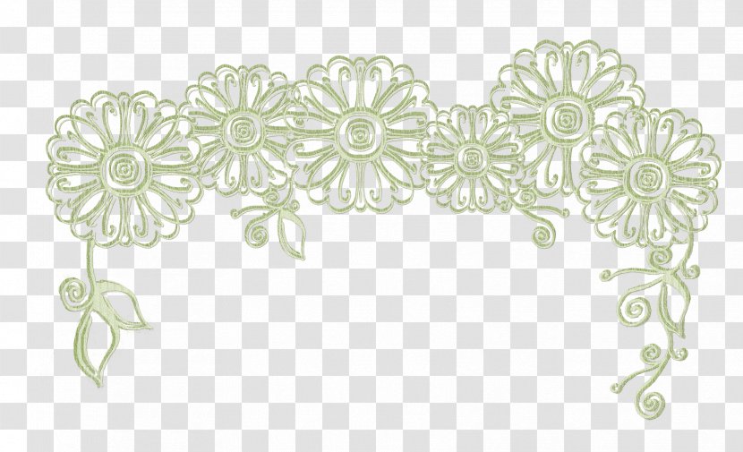 Vignette Floral Design Text Lace - White - Accessoires Pour La Cuisine Transparent PNG