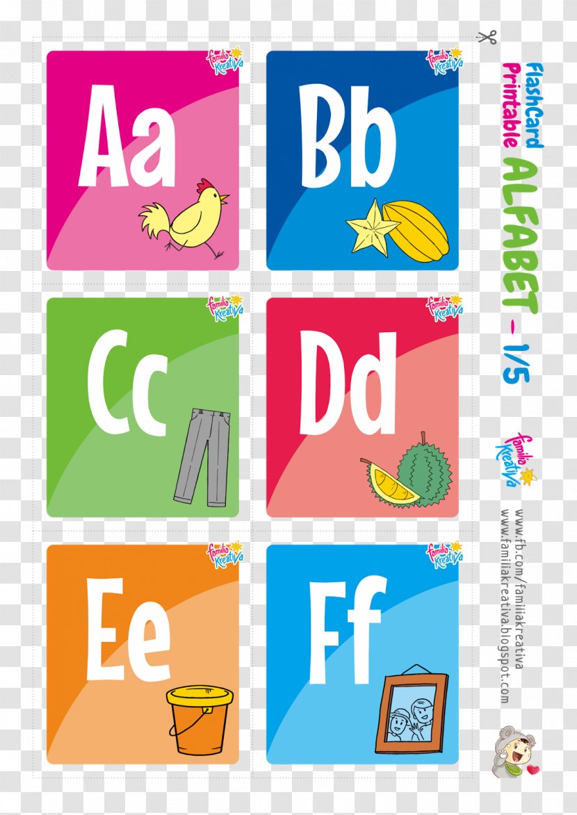 Flashcard Familia Kreativa Abjad Alphabet Learning - Sand - ALFABET Transparent PNG