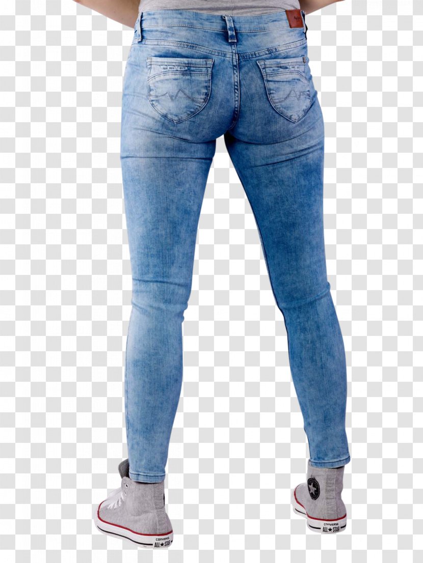 Jeans Denim Waist Leggings - Silhouette Transparent PNG