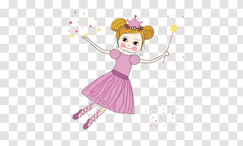 Fairy Flower Fairies Euclidean Vector Illustration - Violet - Elf Transparent PNG