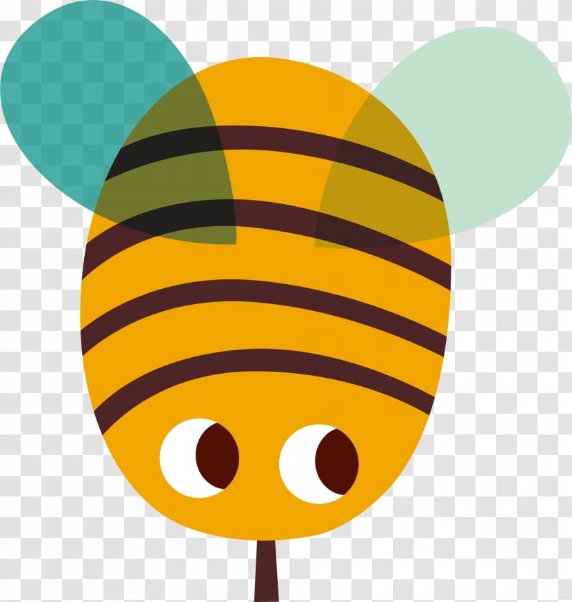 Bee Drawing - Yellow - Cartoon Transparent PNG